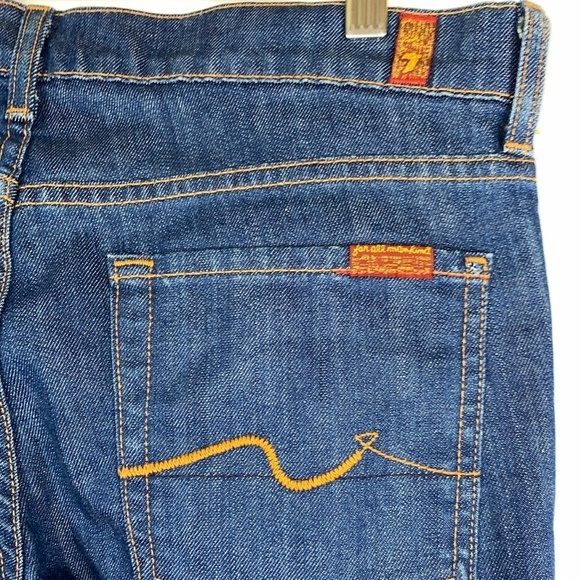 NWOT 7 For All Mankind Roxanne Skinny Slim Leg Denim Blue Jeans - Picture 4 of 7